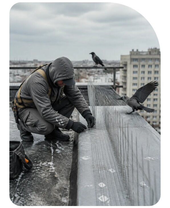 Защита от ворон под ключ в Таганроге по цене от 5091 р. | Сенат-Тгн